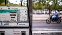 RIO DE JANEIRO, BRAZIL - MARCH 12: Detail of an oil pump at a Petrobras gas station at south zone of the city on March 12, 2022 in Rio de Janeiro, Brazil. Brazilian state-run oil company Petrobras announced fuel price increases due to the Russia-Ukraine conflict which has spiked global crude prices. (Photo by Buda Mendes/Getty Images)