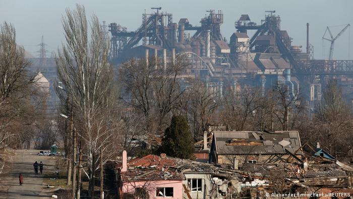 Zona industrial Azovstal, en la ciudad de Mariúpol (imagen de archivo)