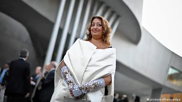 Iraqi architect Zaha Hadid poses for a photo during the opening ceremony of the National Museum of 21st Century Arts (MAXXI), in Rome, Italy, 28 May 2010 . EPA/GUIDO MONTANInull