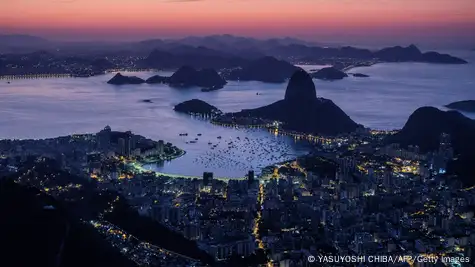 Imagem da Baía de Guanabara, no Rio de Janeiro