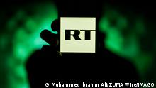 March 6, 2022, Gaziantep, Turkey: Gaziantep, Turkey. 07 March 2022. The logo of RT from the screen of a smartphone. RT, also known as Russia Today, is a Russian state-controlled international television news channel. Recent EU sanctions on Russia in response to Russia s military attack on Ukraine have targeted RT suspending the broadcasting activities of the TV network across the continent and disrupting UK access to the TV network. YouTube has also blocked RT from screaming across Europe and the UK from its social media platform Gaziantep Turkey - ZUMAd99_ 20220306_zap_d99_012 Copyright: xMuhammedxIbrahimxAlix