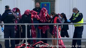 Μετανάστες που έχουν διασχίσει τη Μάγχη