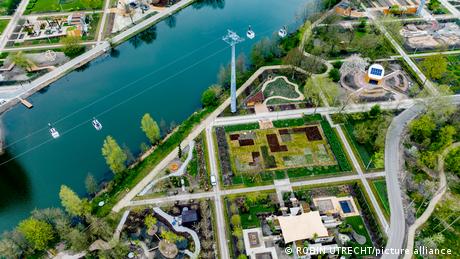 Vista del área de la Expo Floriade, en Almere, Holanda.