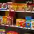 Breakfast cereals are seen in supermarket shelves at a story in Germany