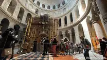 Jerusalemer Altstadt und Grabeskirche (Church of the Holy Sepulchre) vor Ostern.
©Tania Kraemer/DW
Ort: Jerusalem, Old City
Datum: 13.4.2022
