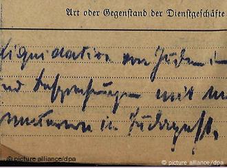 'Liquidation von Juden':Vermerk des Diplomaten Franz Rademacher in seiner Reisekostenabrechnung im April 1943 (Foto: dpa)