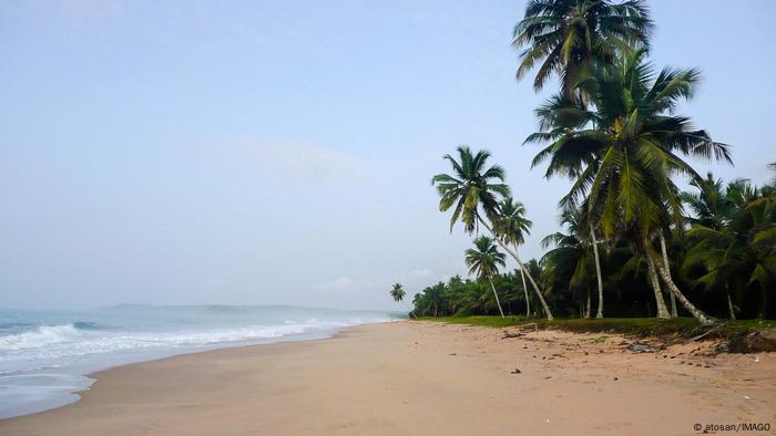 A beach in Ghana