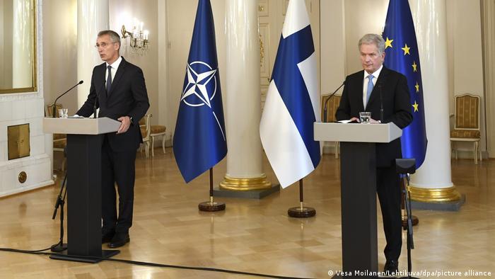 NATO Secretary General Jens Stoltenberg and President of Finland Sauli Niinistö last October