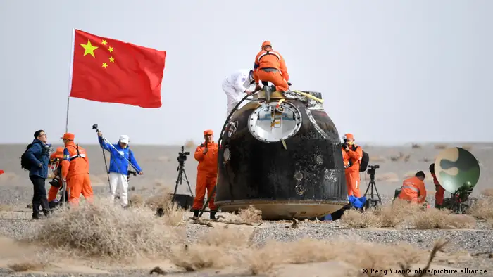 Landung Raumschiff Shenzhou-13