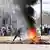 أعمال شغب في مدينة نورشوبينغ السويدية احتجاجاً على سعي يمينيين متطرفين لحرق القرآن (17/4/2022)
