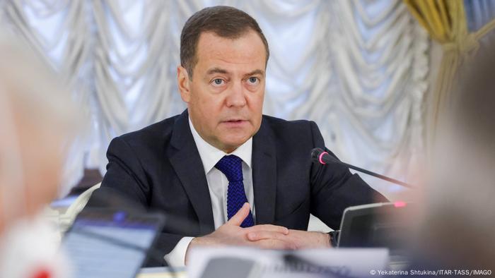 Der frühere russische Präsident Dmitri Medwedew, heute Vizechef des russischen Sicherheitsrates Der frühere russische Präsident Dmitri Medwedew, heute Vizechef des russischen Sicherheitsrates