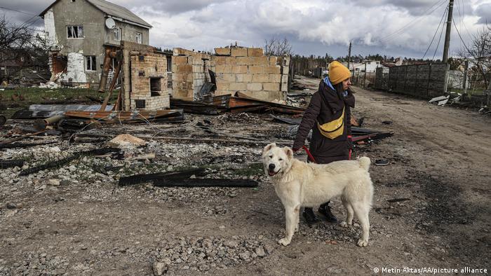 Разрушения в селе Мощун, 17 апреля