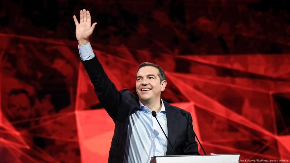 Aleksis Cipras na kongresu Sirize 2022.