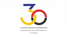 Logo zu den 30 Jahren seit Unterzeichnung des Vertrages über freundschaftliche Zusammenarbeit und Partnerschaft in Europa. Stichtag ist der 21.04.2022