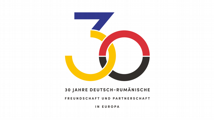 DEUTSCH Logo 30 Jahre Vertrag Deutsch-Rumänische Partnerschaft