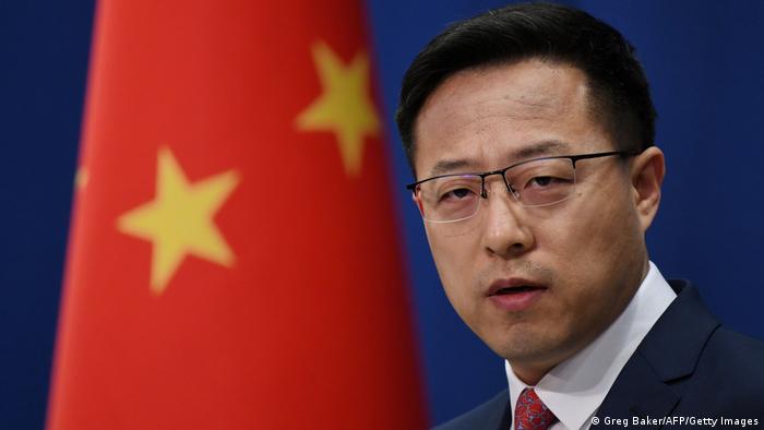 El portavoz del Ministerio de Asuntos Exteriores chino, Zhao Lijian.