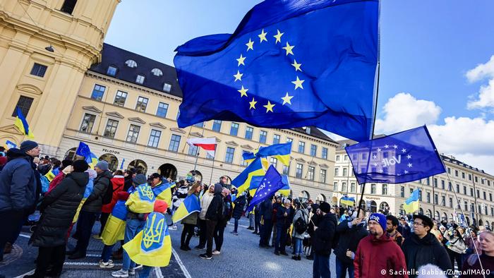 Акція на підтримку України в Мюнхені у квітні