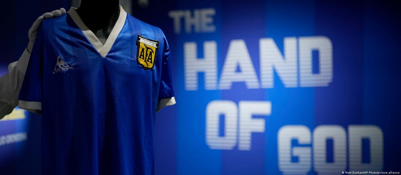 Diego Maradona's 'Hand of God' jersey sells for record price - Los Angeles  Times