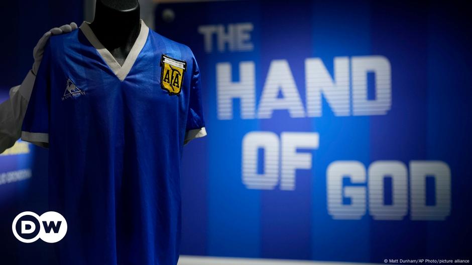 NEW RECORD: Maradona's Hand of God Shirt Sells for £7.1 Million - Footy  Headlines