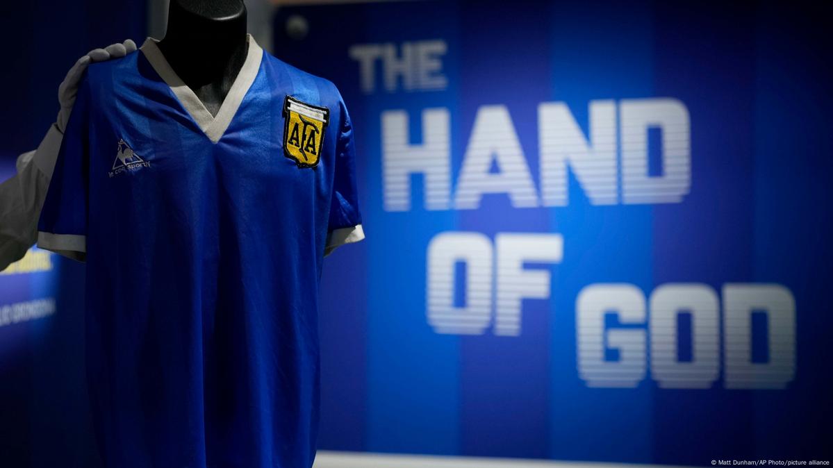 Maradona's Hand of God/Goal of the Century Jersey Brings $9.2 Million  at Auction