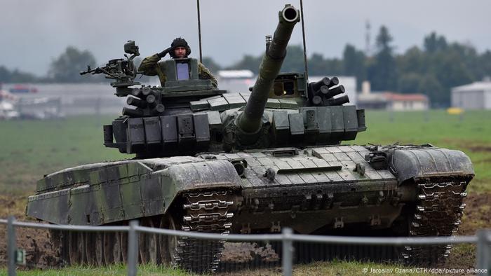 Un tanque ruso T-72, en la República Checa.