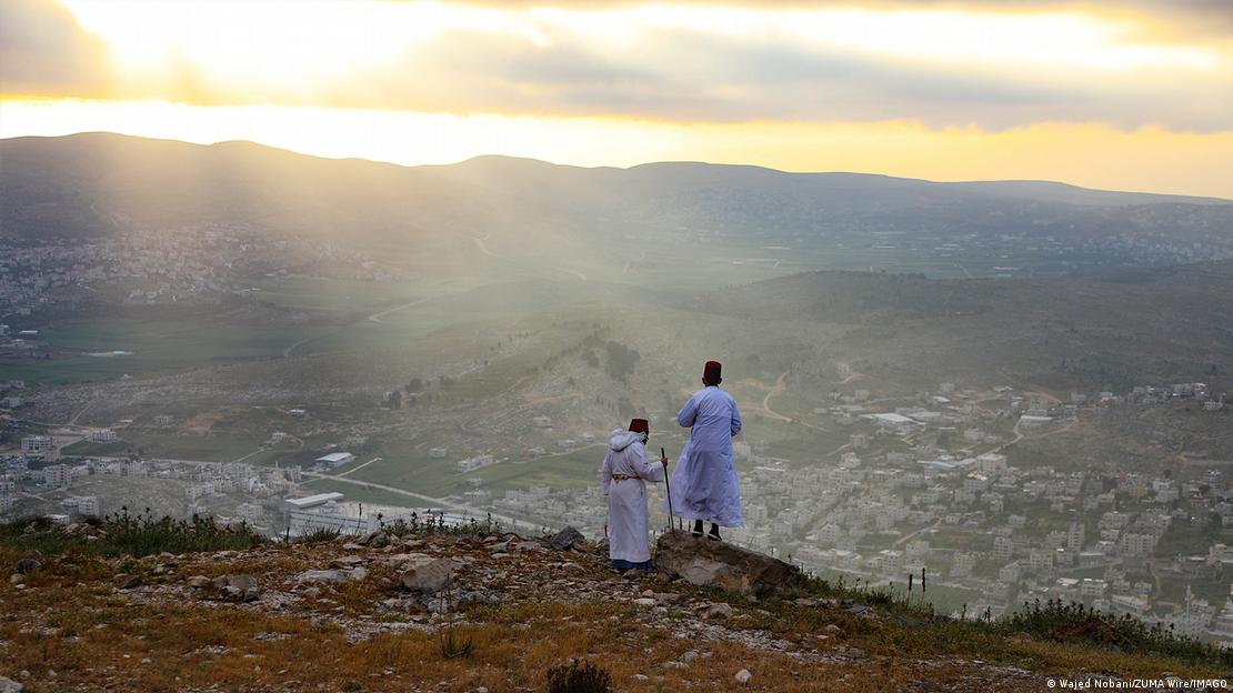 Batı Şeria’nın Nablus kenti sınırları içerisindeki Gerizim Dağı.