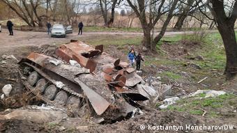 Знищена військова техніка на Київщині