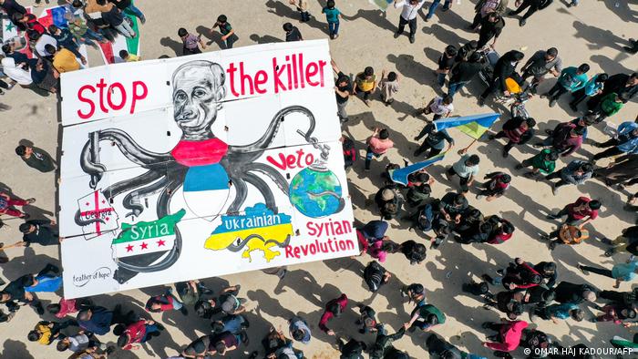 Anti-Putin protest in Syria