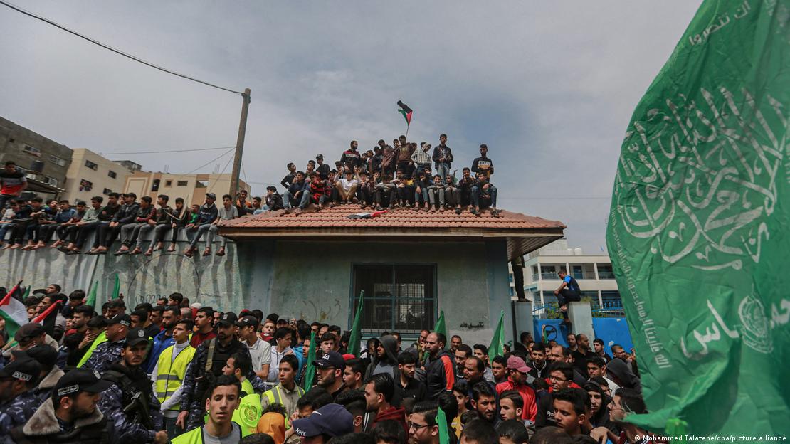 Protesta de Hamás en Gaza.