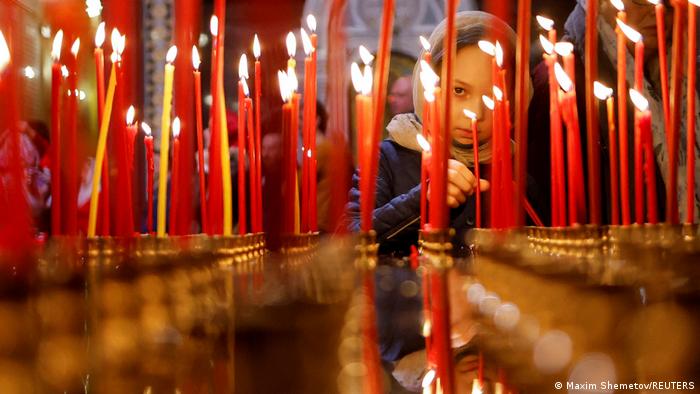 BDTD l Russland l orthodoxer Ostergottesdienst in der Christ-Erlöser-Kathedrale in Moskau