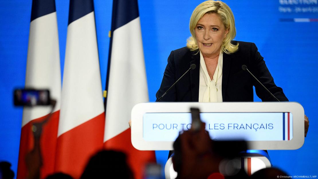 Candidata presidencial francesa Marine Le Pen, 2022