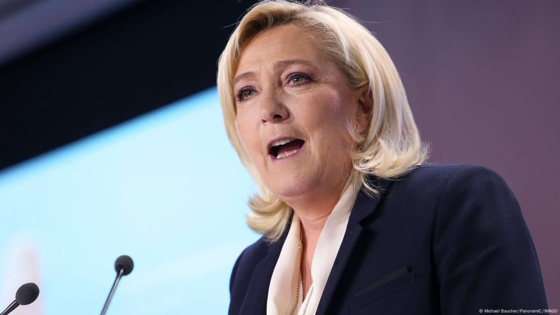 Marine Le Pen, leader of the far-right National Rally party