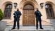 German officers stand guard outside the higher regional court in Celle, Germany at the start of a trial against a Gambian man accused of crimes against humanity German officers stand guard outside the higher regional court in Celle, Germany at the start of a trial against a Gambian man accused of crimes against humanity