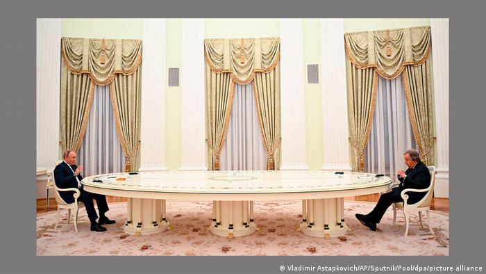Russland | Treffen UN-Generalsekretär Antonio Guterres und Wladimir Putin in Moskau