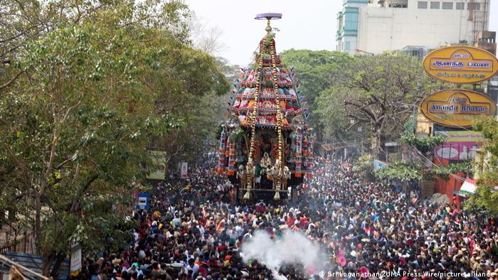 Indien - Mylapore Car Festival in Tamil Nadu