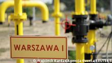 12.09.2014
FILE PHOTO: FILE PHOTO: A sign, which reads: Warsaw, is pictured at the Gaz-System gas distribution station in Gustorzyn, central Poland, September 12, 2014. REUTERS/Wojciech Kardas/Agencja Gazeta ATTENTION EDITORS - POLAND OUT. NO COMMERCIAL OR EDITORIAL SALES IN POLAND. THIS IMAGE HAS BEEN SUPPLIED BY A THIRD PARTY. IT IS DISTRIBUTED, EXACTLY AS RECEIVED BY REUTERS, AS A SERVICE TO CLIENTS/File Photo/File Photo