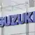 A Suzuki logo is seen on an Aoyama Motors dealership in Moscow's Volgogradsky Avenue