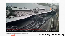 DW verifica: tren con armas ruso no fue saboteado por partisanos