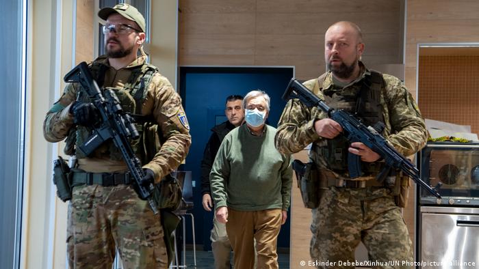 Guterres chegou à Ucrânia a partir da Polónia
