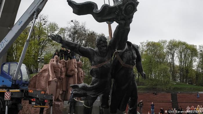 Pomnik przyjaźni rosyjsko-ukraińskiej.