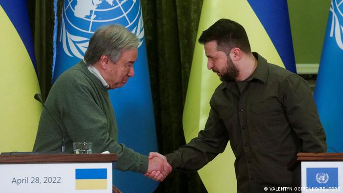 Ukraine Kiew | Pressekonferenz Antonio Guterres und Wolodymyr Selenskyj