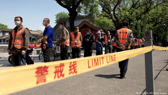 China | Coronavirus | Testzentrum in Peking