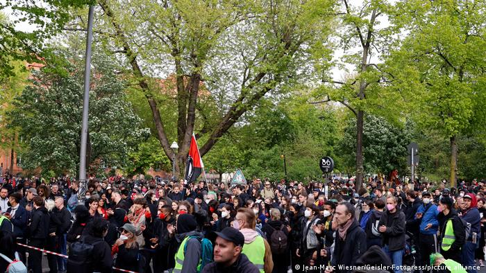 Deutschland Revolutionäre 1. Mai Demo in Berlin