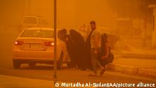 Schwere Sandstürme suchen den Irak heim