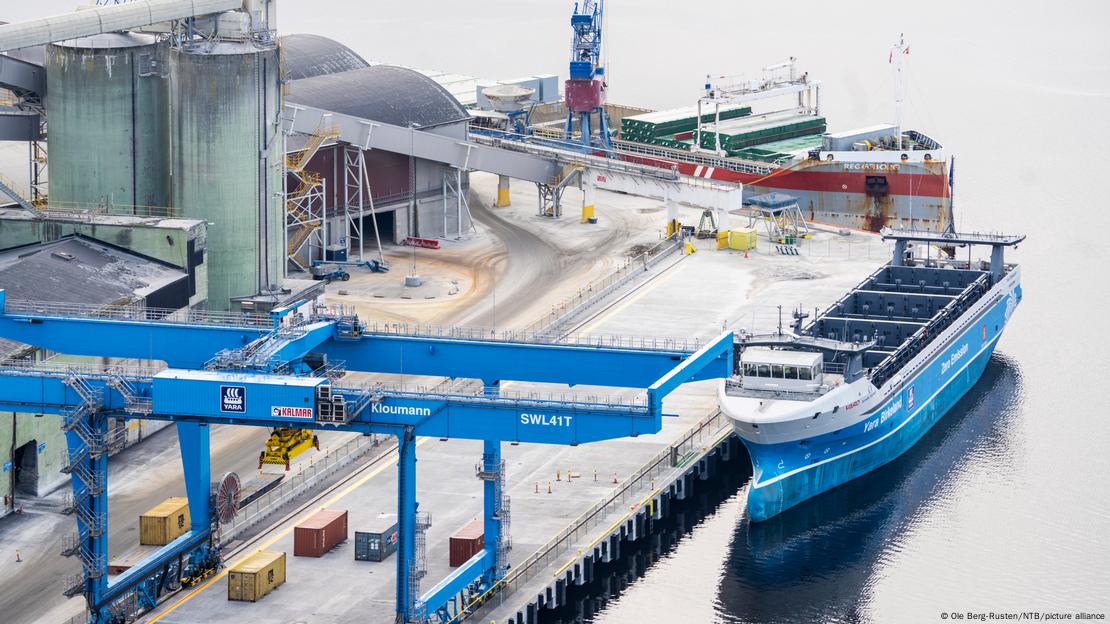 O navio norueguês "Yara Birkeland".