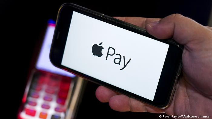 Apple Pay symbol shown on an iPhone screen