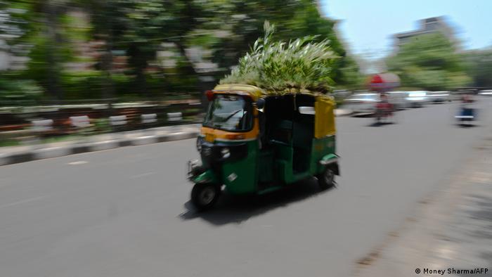 ऑटो की छत पर ‘बाग’
दिल्ली में ऑटो चलाने वाले महेंद्र कुमार का ऑटो पूरे शहर में सबसे अलग नजर आ जाता है. और उसमें गर्मी भी कम लगती है. उन्होंने अपने ऑटो की छत पर पौधे उगा लिए हैं.