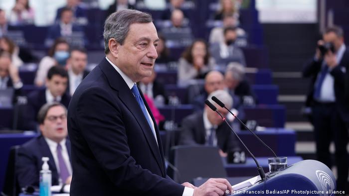Frankreich Mario Draghi EU Parlament