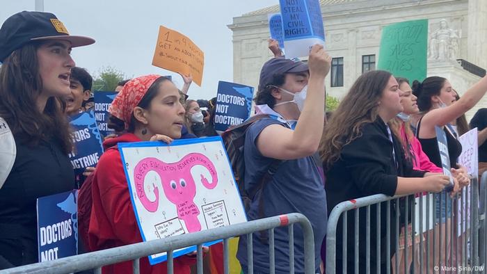 Amerikanische Frauen demonstrieren in Washington für Ihre Rechte