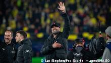 Sport Bilder des Tages Villareal CF v Liverpool Champions League 03/05/2022. Semi Final - 2nd Leg Liverpool manager Jürgen Klopp celebrates after the Champions League semi-final second leg match between Villareal CF and Liverpool at Estadio El Madrigal, Vila-Real, Spain on 3 May 2022. Editorial use only PUBLICATIONxNOTxINxUK , Copyright: xIanxStephenx PSI-15226-0041